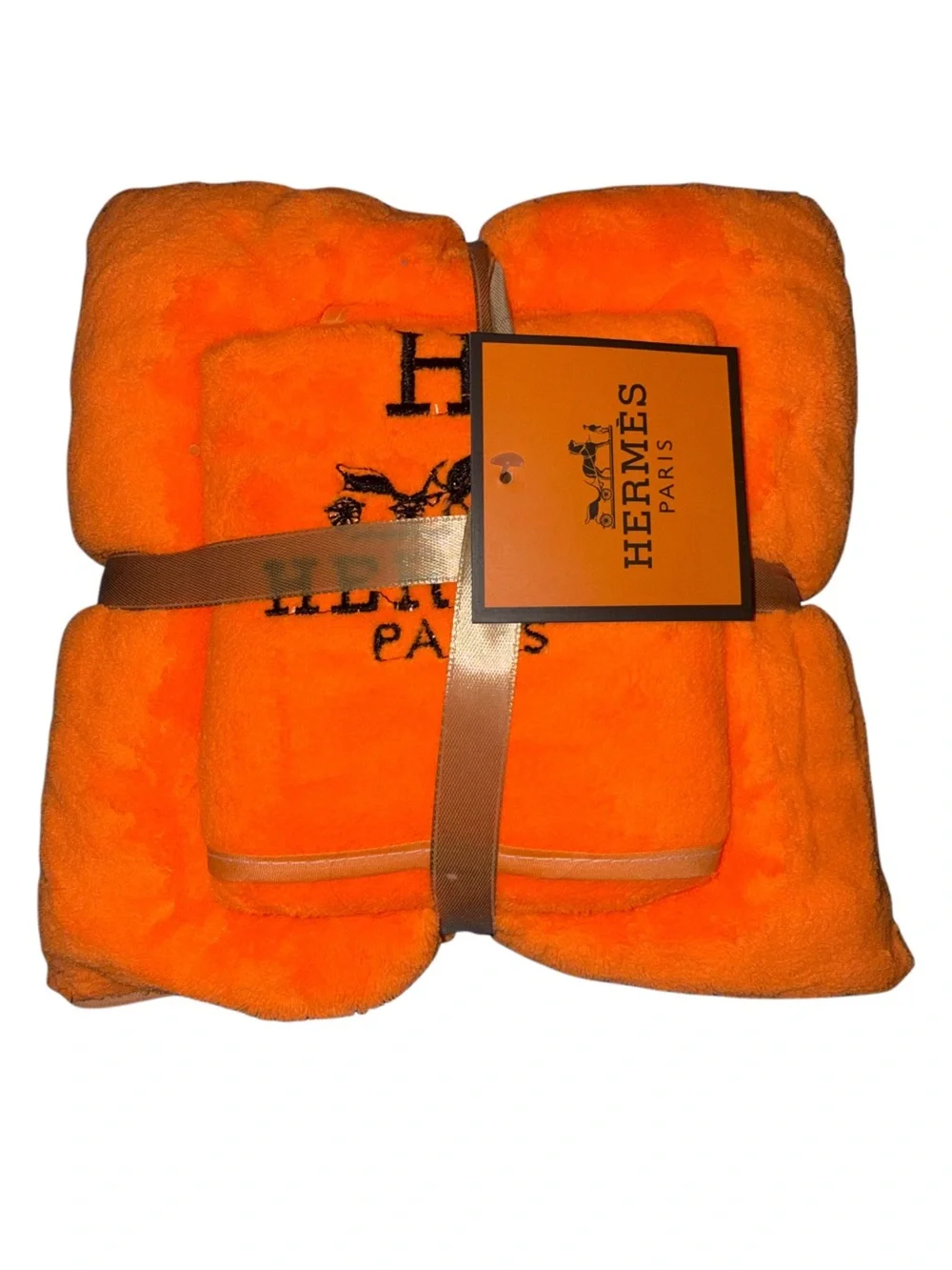 Luxury Inspired Orange Towel Set